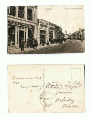 CP107-57 -Focsani -Grobe EinigkeitsstraBe -circulata 1920 foto