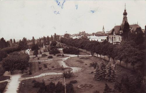 Turnu Severin, parcul rozelor, foto ,circulat 1931