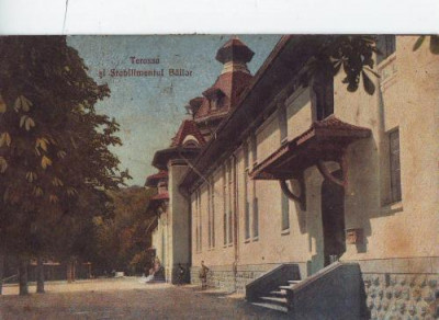 Baile Govora,terasa si stabilimentul bailor,1926, circulat foto