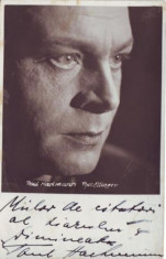 +++ Paul Hartmann cca.1939 - Autograf pentru ziarul &amp;quot;Dimineata&amp;quot; +++ foto