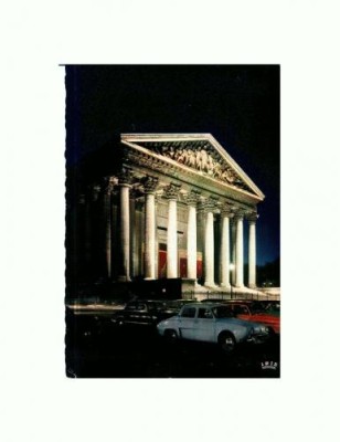 CP130-09 Eglise de la Madeleine iluminee - Paris - scrisa1964 foto