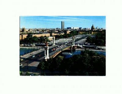 CP130-11 Le Pont Alexandre III - Paris - necirculata foto