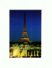 CP130-18 La Tour Eiffel - Paris, la nuit - necirculata