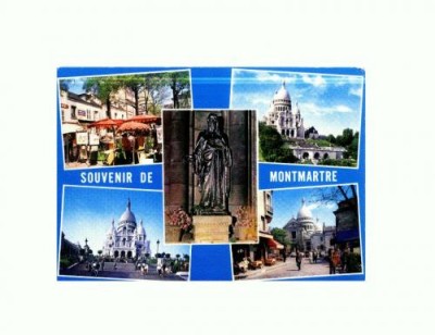 CP130-47 Souvenir de Montmartre -Paris -necirculata foto