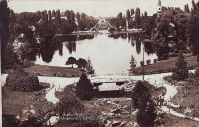 Bucuresti Parcul Carol I, circulat 1929 foto