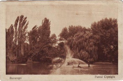 Bucuresti, Parcul Cismigiu ,circulat 1924 foto
