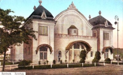 Szolnok, teatru, circulat 1927 foto