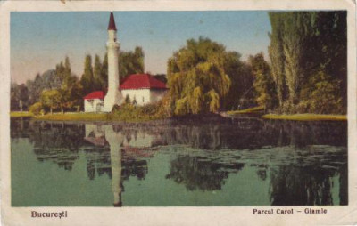 Bucuresti, Parcul carol I, Giamie, circulat 1929 foto