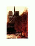 CP130-75 Paris -Crepuscul sur la Seine -circulata 1981
