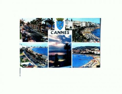 CP130-85 La Cote d`Azur -Cannes -necirculata foto
