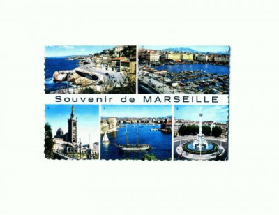 CP130-87 Souvenir de Marseille -necirculata foto