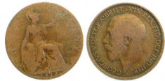 Anglia half penny 1912 foto