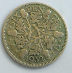 Anglia six pence 1932 foto