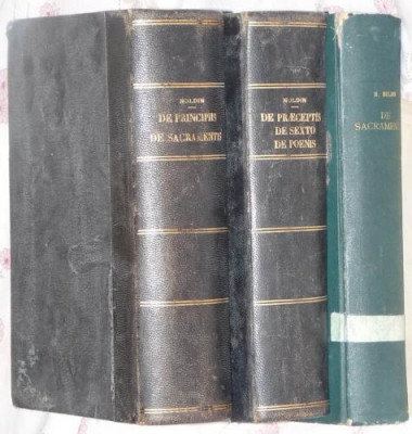 Noldin , Principiile morale ale bisericii , 1922 , 5 volume in 3 carti , Galati foto