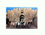 CP131-19 Jerusalem -St.Stephen`s (Lion) Gate -scrisa, necirc