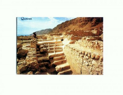 CP131-20 Qumran -Holy Land Greetings - necirculata foto