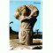 CP131-31 Caesarea, marble statue of Jesus -Israel - necirculata