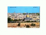 CP131-35 Jerusalem, Seen from Mt.of Olives -scrisa, necirculata