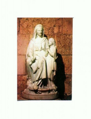 CP131-42 Statue of Ann and Mary, Jerusalem -necirculata foto