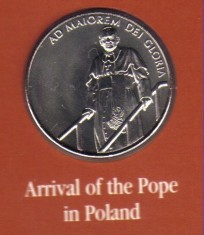 bnk mnd Ordinul de Malta 1 lira 2005 unc , papa Ioan Paul II -4