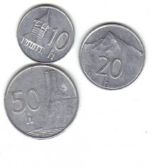 bnk mnd slovacia set 3 monede diferite foto