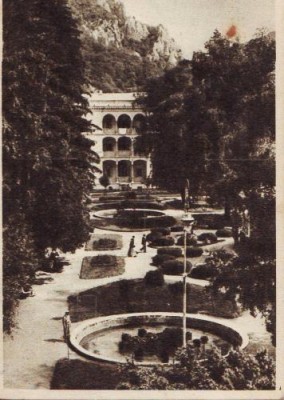 125 RPR Baile Herculane parcul circulat 1959 foto