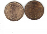 Bnk mnd Chile 50 pesos 1999 xf, America Centrala si de Sud