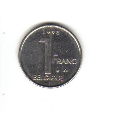 bnk mnd Belgia 1 franc 1998