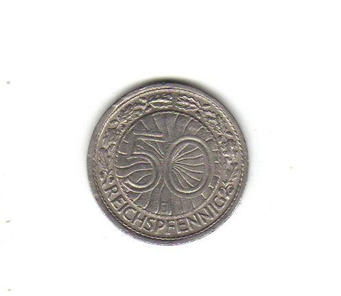 bnk mnd Germania 50 reichspfennig 1928 J