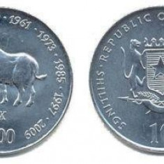 bnk mnd Somalia 10 shillings 2000 unc , bivol zodiac chinezesc