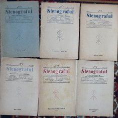 Stenograful ( 6 numere ) , nr. 3 / 1939 ; 4 - 5 , 8 - 12 / 1941