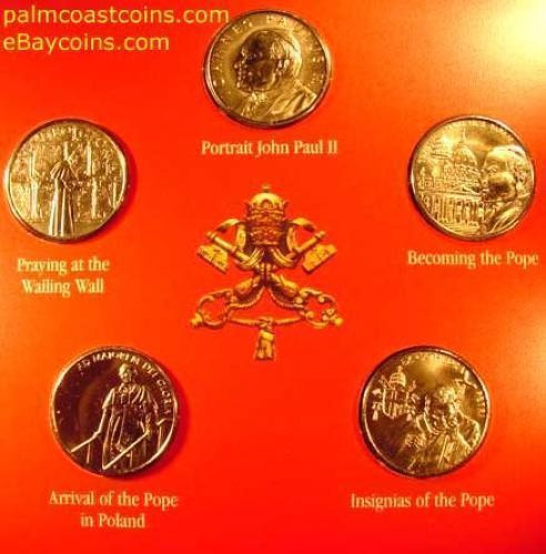 bnk mnd Ordinul de Malta ,set 5 monede necirculate 1 lira 2005