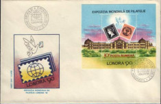 F.D.C.Romania 1990- Londra Expozitia Mondiala de filatelie foto