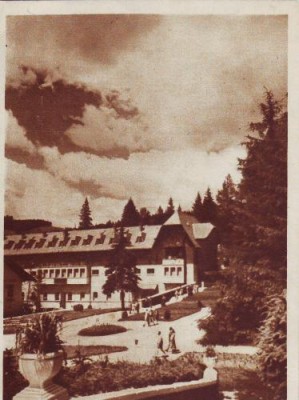 359 RPR Borsec Pavilionul central circulat 1957 foto