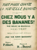 128 Partitura - ,,Chez nous y a des bananes! &quot; Fox-Trot- antebel
