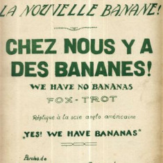 128 Partitura - ,,Chez nous y a des bananes! " Fox-Trot- antebel