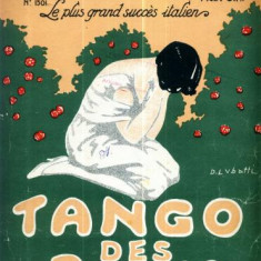 115 Partitura -,,Tango Des Roses" -antebelica -text franceza