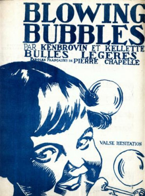 85 Partitura -,,Blowing Bubbles&amp;quot; -Valse Hesitation -antebelica foto