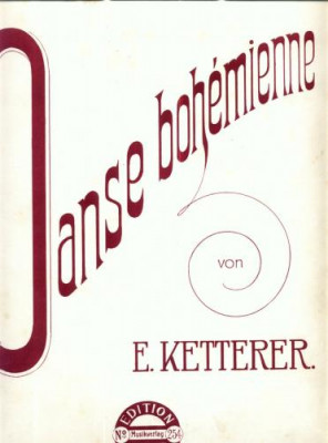 59 Partitura -,,Danse Bohemienne&amp;quot; von E.Ketterer -antebelica foto