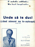 08 Partitura -Unde sa te duci (cand nimeni nu te-asteapta) -Slow