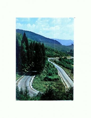 CP118-02 Soseaua spre Borsec -circulata 1976 CP118-02 Soseaua spre Borsec -circulata 1976