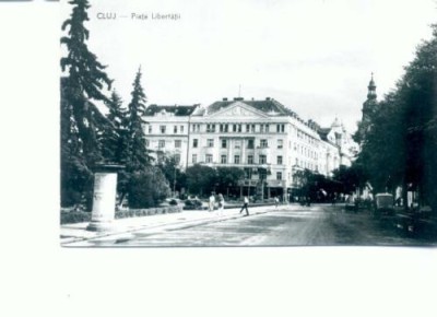 CP89-14 -Cluj -Piata Libertatii -RPR -circulata 1958. foto