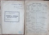 Cumpara ieftin Mihaescu , Caiet de verbe pentru limba franceza , interbelica , cu autograf