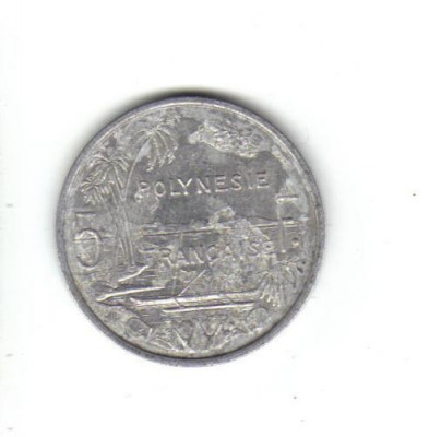 bnk mnd Polinezia Polinesia franceza 5 franci 1998 foto