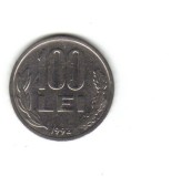 Bnk mnd Romania 100 lei 1992 , varianta 3