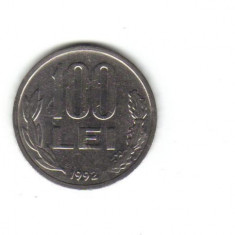 bnk mnd Romania 100 lei 1992 , varianta 3