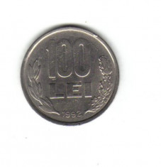 bnk mnd romania 100 lei 1992 , varianta 1 foto