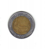bnk mnd Italia 500 lire 1989 bimetal