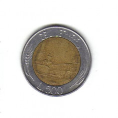 bnk mnd Italia 500 lire 1989 bimetal