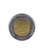 Bnk mnd Italia 500 lire 1995 bimetal, Europa